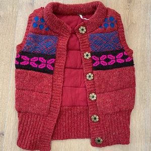 Free People Knit Wool Vest